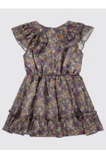 Ensemble gilet et robe violet pour fille (2-5 ans) - Paquet