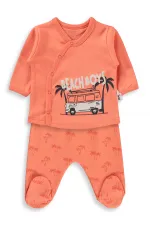 Baby Bodysuit Sets 0-24 Months Coral - Package