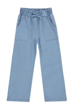 Kız Çocuk Pantolon 6-9 Yaş Mavi - Paket