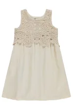 Girls' Jumpsuit and Dress, Ages 10-13, Beige - Package