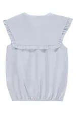 Kız Çocuk Gömlek 10-13 Yaş Gökyüzü Mavisi - Paket