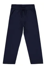 Pantalon garçon, 10-13 ans, bleu marine - Lot