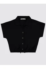 Girl's Shirt 6-9 Years Old Black - Package