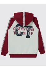 Erkek Çocuk Hırka 10-13 Yaş Bordo - Paket