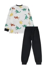 Erkek Çocuk Pijama Takımı 6-9 Yaş Füme - Paket