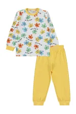 Erkek Çocuk Pijama Takımı 2-5 Yaş Sarı - Paket