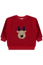 Erkek Çocuk Sweatshirt 2-5 Yaş Kırmızı - Paket
