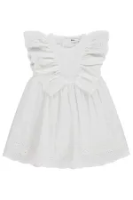 Ensemble combinaison et robe pour fille, 2-5 ans, blanc cassé - Emballage