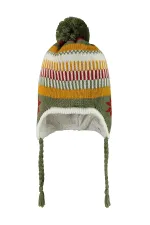 Ensemble écharpe, bonnet et gants pour garçon de 10 à 13 ans, vert - Emballage