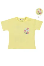 T-shirt pour fille, 2-5 ans, jaune - Lot