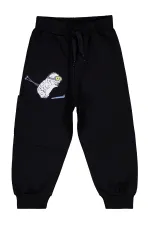 Bas de survêtement noir pour garçon de 2 à 5 ans - Lot