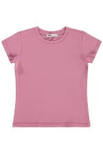 Kız Çocuk Tişört Km 2-5 Yaş Gül Kurusu - Paket