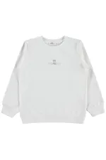 Kız Çocuk Sweatshirt 6-9 Yaş Kırık Beyaz - Paket