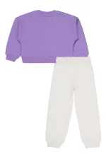 Ensemble de survêtement violet pour filles de 2 à 5 ans - Emballage