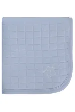 Ensemble couverture et lange pour bébé 0-24 mois bleu - Emballage