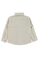 T-shirt garçon, 2-5 ans, beige - Lot