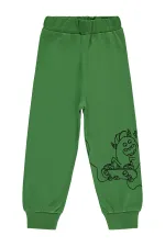 Pantalon de survêtement garçon, 2-5 ans, vert foncé - Lot