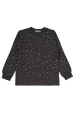 Kız Çocuk Pijama Takımı 6-9 Yaş Antrasit - Paket