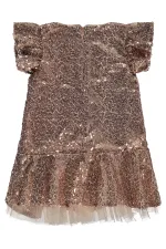 Kız Çocuk Jile ve Elbise 2-5 Yaş Pudra - Paket
