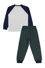 Erkek Çocuk Pijama Takımı 6-9 Yaş Lacivert - Paket