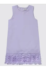 Girl's Vest and Dress 10-13 Years Lilac - Package