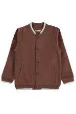 Veste garçon, 10-13 ans, marron clair - Emballage
