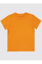 T-shirt garçon orange clair 2-5 ans - Emballage