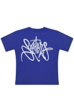 T-shirt garçon, 10-13 ans, bleu marine - Lot