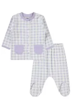 Ensemble pyjama bébé 0-24 mois lilas - Emballage