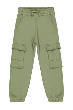 Pantalon de survêtement garçon, 10-13 ans, kaki doux - Lot