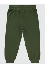 Bas de survêtement garçon 10-13 ans kaki foncé - Lot