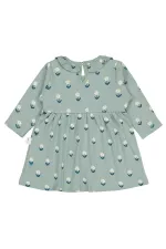 Bebek Jile ve Elbise 0-24 Ay Çağla Yeşili - Paket