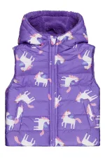 Kız Çocuk Yelek 2-5 Yaş Mor - Paket