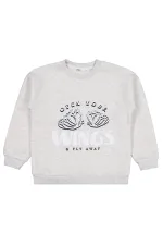 Kız Çocuk Sweatshirt 6-9 Yaş Karmelanj - Paket