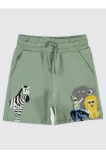 Capri garçon 2-5 ans Kaki doux - Emballage