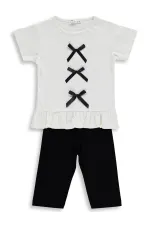 Girls' Outfit Set 2-5 Years Old, Off-Black - Package