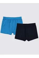 Boy Boxer 2-9 Years Old Saxe-Navy Blue - Package