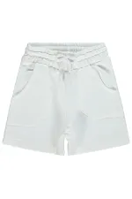 Girls' Shorts, Ages 2-5, Off-White - Pack