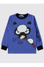 Erkek Çocuk Pijama Takımı 2-5 Yaş Saks - Paket