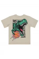 T-shirt garçon Km 2-5 ans, couleur pierre - Emballage