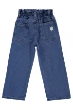 Girls' Denim Trousers, Ages 2-5, Blue - Pack