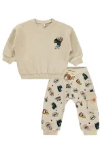 Bebek Takım 0-24 Ay Taş Rengi - Paket