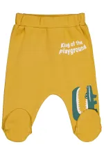 Couche une pièce pour bébé de 0 à 24 mois, couleur moutarde - Emballage