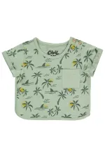 Bebek Tişört 0-24 Ay Açık Haki - Paket