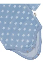 Body bébé à boutons-pression 0-24 mois bleu glacier - Lot