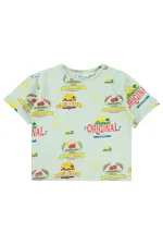 Boys T-Shirt Ages 6-9 Aqua Green - Pack