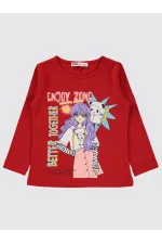 Girl's Sweatshirt 2-5 Years Old Red - Package