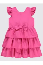 Kız Çocuk Jile ve Elbise 6-9 Yaş Fuşya - Paket