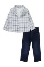 Erkek Çocuk Takım 2-5 Yaş Ekru - Paket