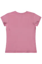 Kız Çocuk Tişört Km 2-5 Yaş Gül Kurusu - Paket